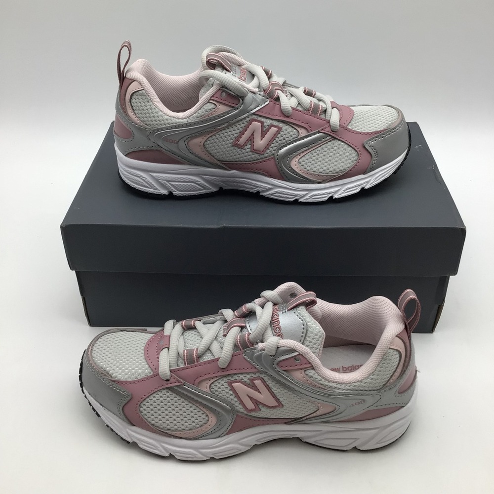 New Balance 408 v1 Grey Pink Women Size 6 Running Shoes Sneakers U408IOL NEW